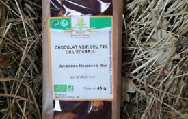 Chocolat Noir Cru 74 de l’Ecureuil – Bio – 45g - Le Panier de Pomone