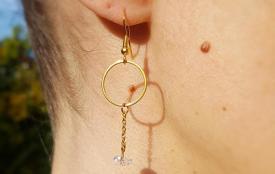 Boucles d'oreilles suspendre le temps