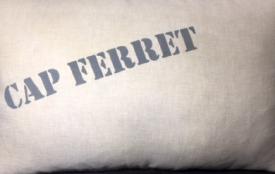 Coussin en lin naturel « Cap Ferret » Naturel