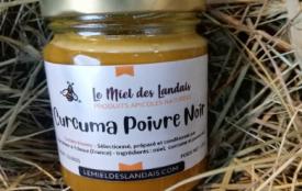 Miel Ayurvédique au Curcuma & Poivre noir – 125g - Le Panier de Pomone