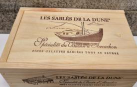 Coffret Bois 36 Sablés – PINASSE – Les Sablés de la Dune