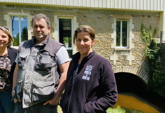 Isabelle Dufaure et son équipe au Moulin de Dubern à Salles